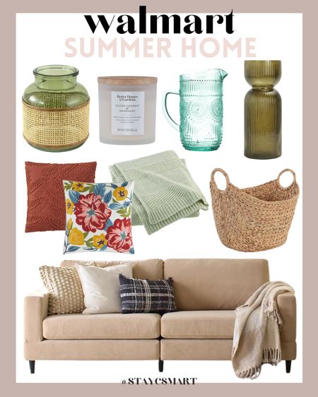 walmart summer home - home decor - affordable summer home decor - vases - throw pillows - summer furniture 

#LTKStyleTip #LTKHome