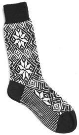 The Black Driscoll Snowflake Sock | Ledbury