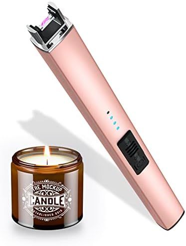 Bswalf Lighter Candle Lighter, Electric Lighter USB Rechargeable Lighters Have Triple Safety and LED | Amazon (US)