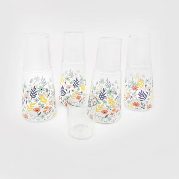 4ct Carafe Set Floral - Bullseye's Playground™ | Target