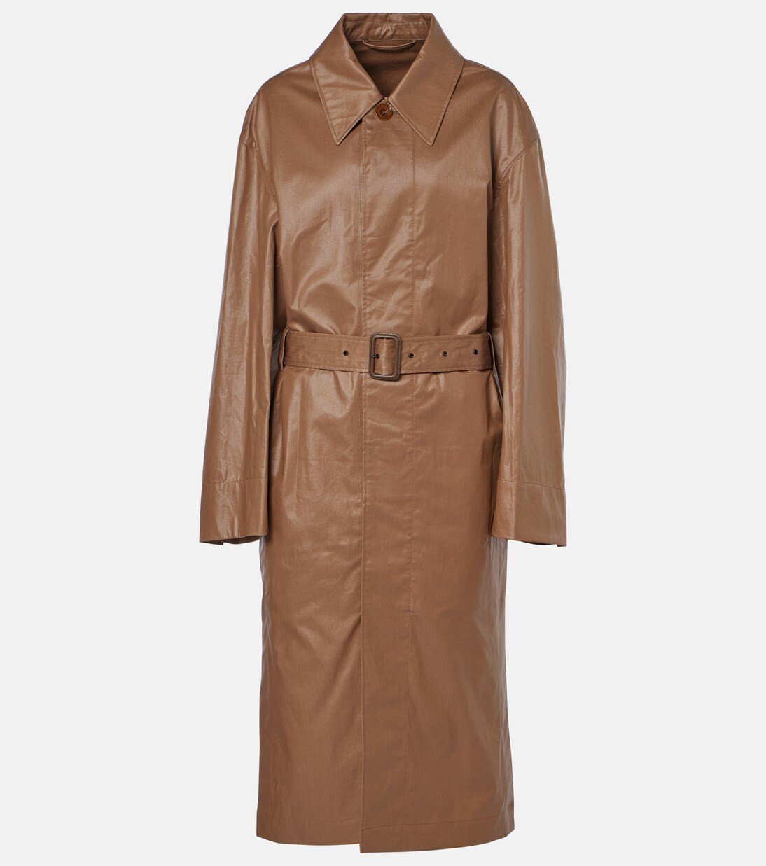 Belted cotton raincoat | Mytheresa (UK)