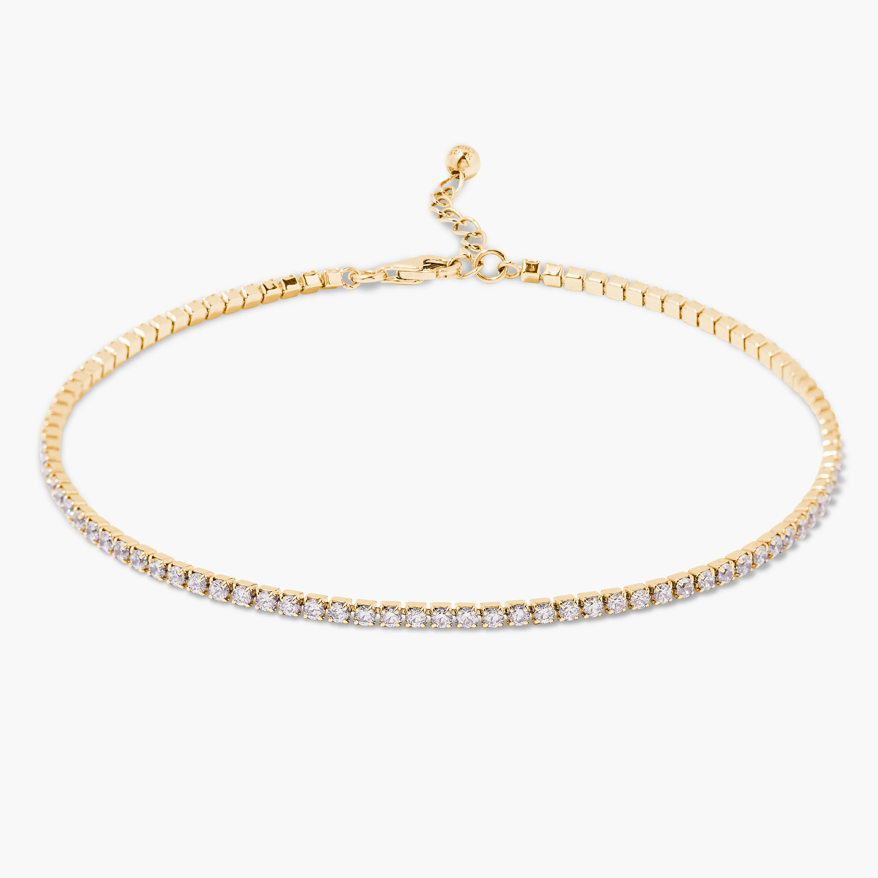 Isabella Mini Tennis Anklet | Brook and York