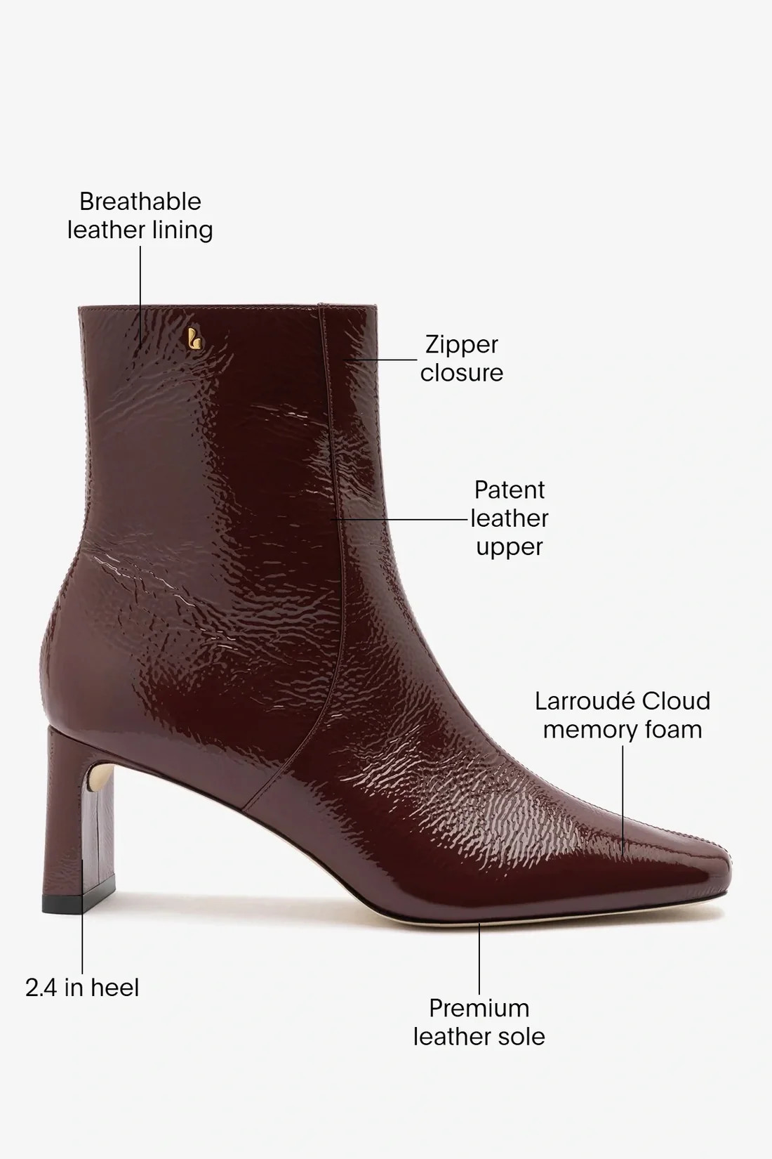 Alexis Boot Brown Leather | Larroude