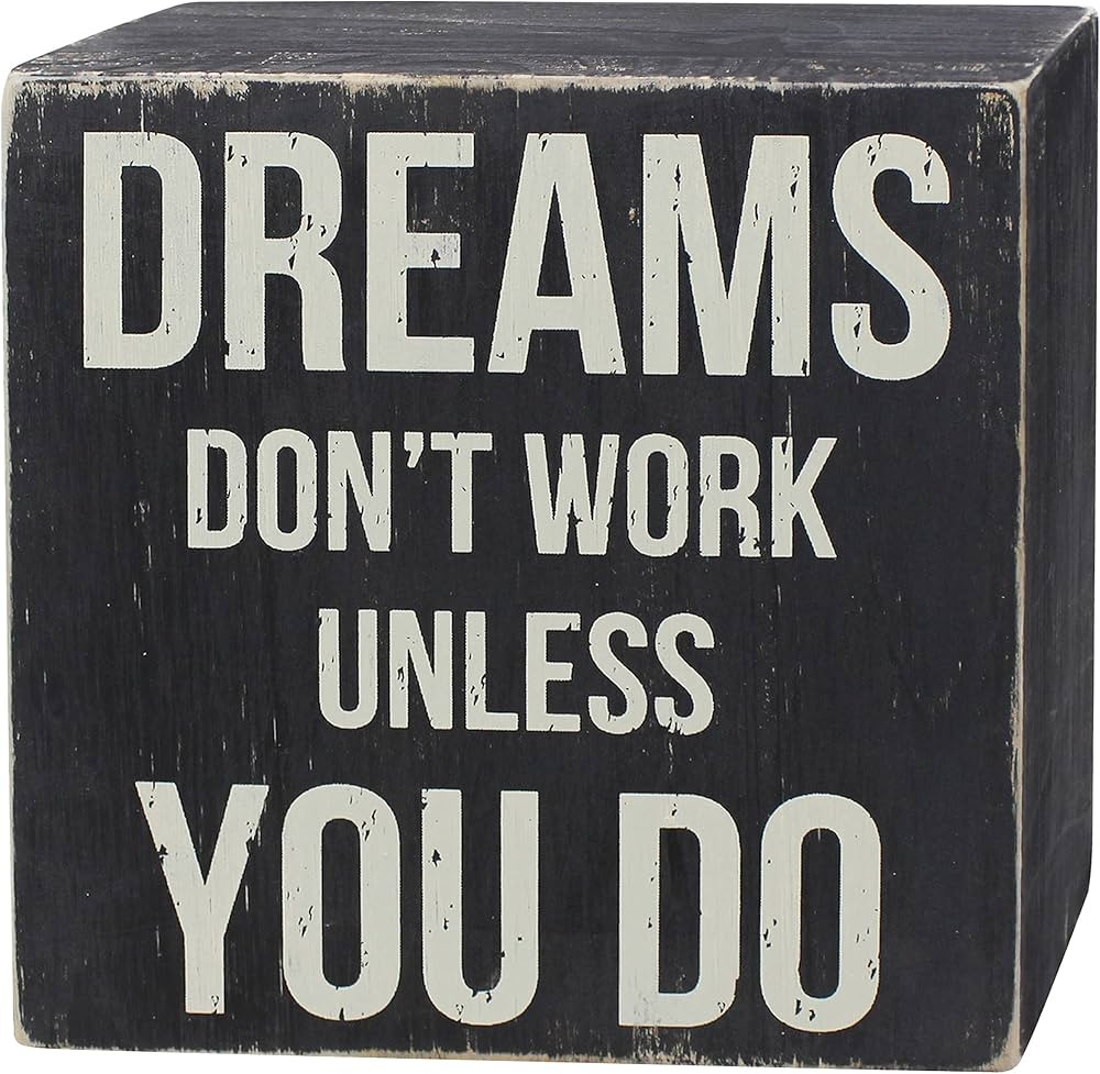 ARTGIFTHOU Farmhouse Distressed Wood Box Sign Vintage Signs Decor for Home Wall/Tabletop/Shelf/Of... | Amazon (US)