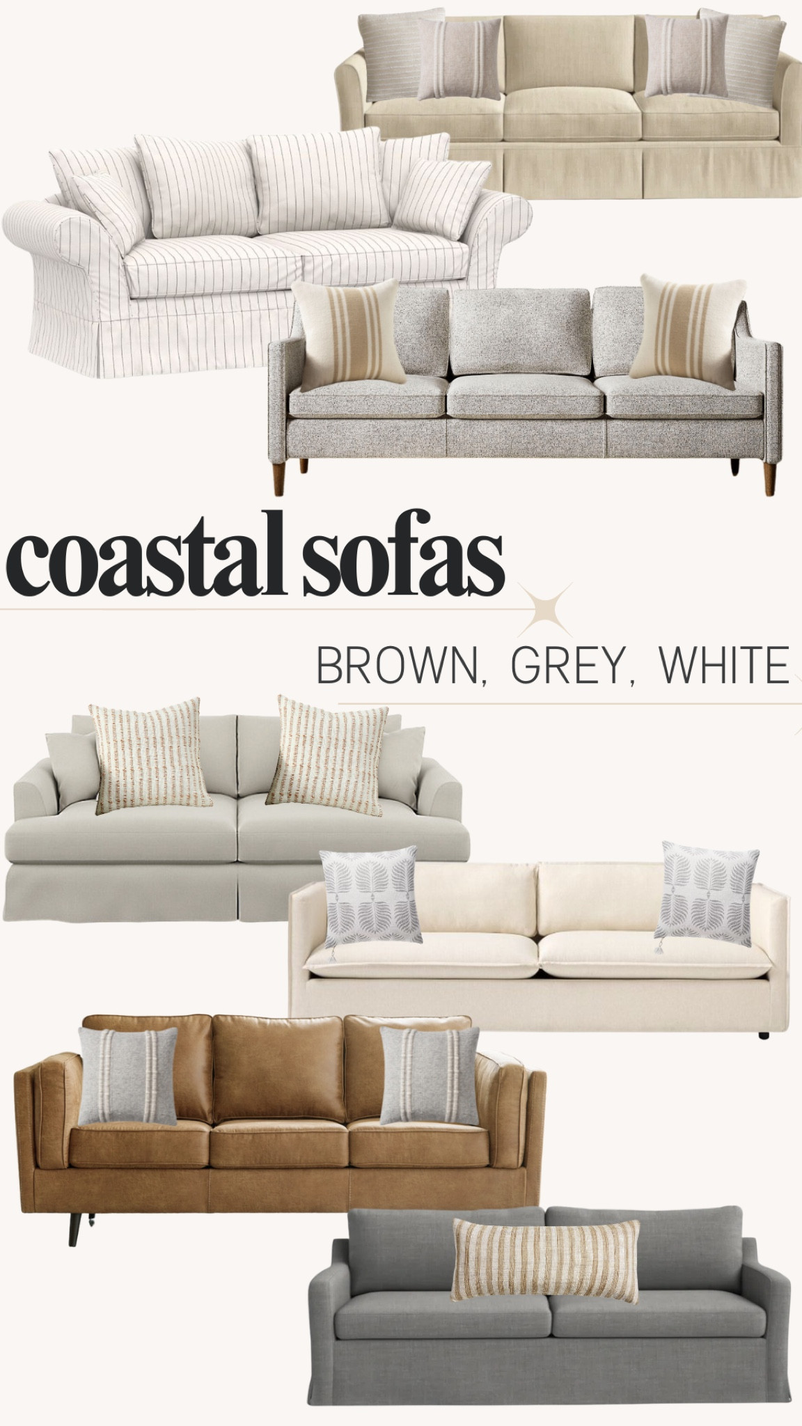 Coastal sofas, brown, grey, white, modern coastal home, coastal decor 

#LTKStyleTip #LTKHome #LTKFamily