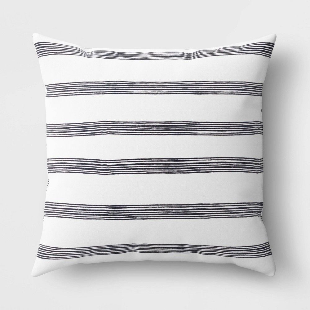 Stripe Throw Pillow Black/White - Room Essentials | Target