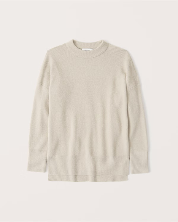 Women's DreamLush Oversized Legging-Friendly Crew Sweater | Women's Tops | Abercrombie.com | Abercrombie & Fitch (US)