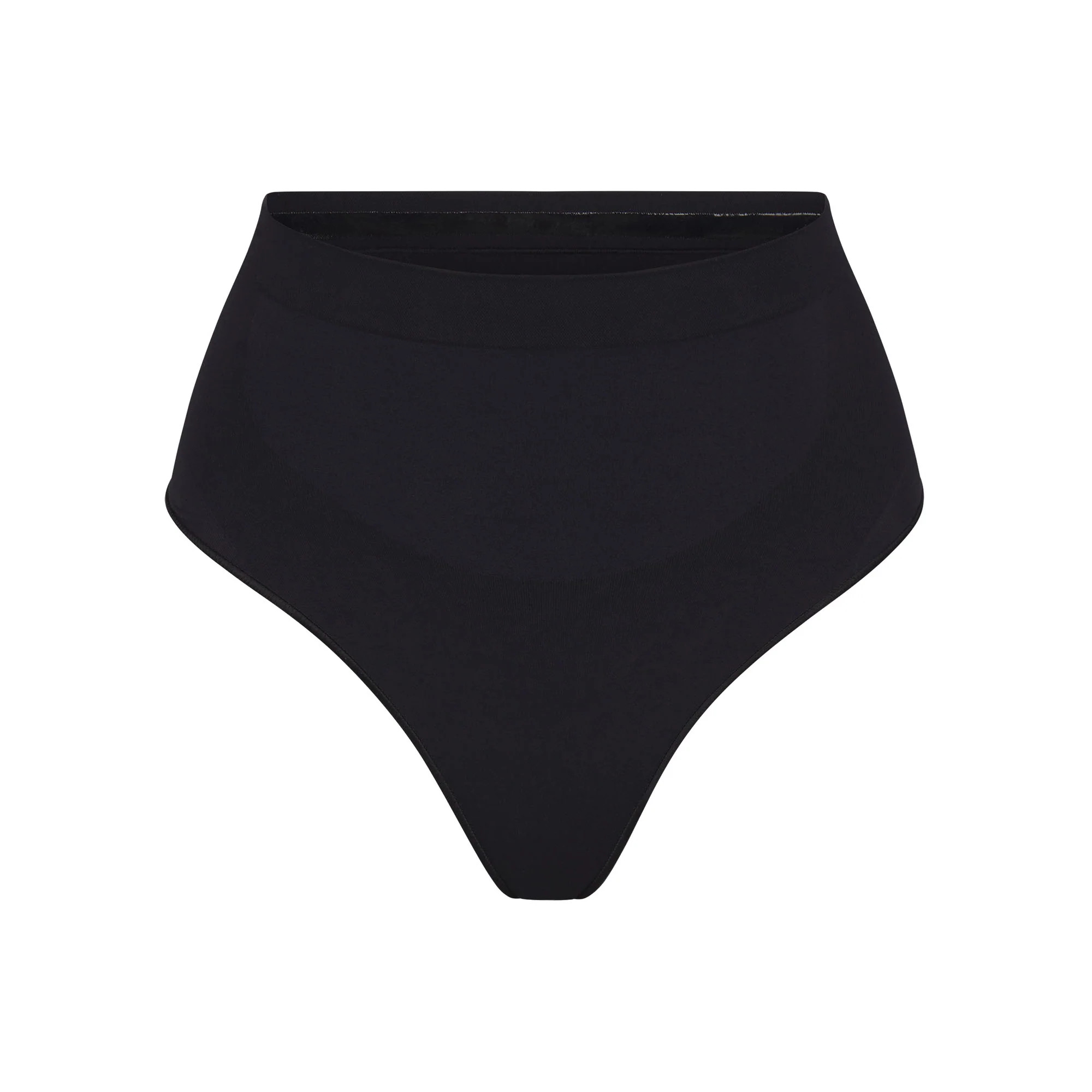 SEAMLESS SCULPT MID WAIST THONG | ONYX | SKIMS (US)