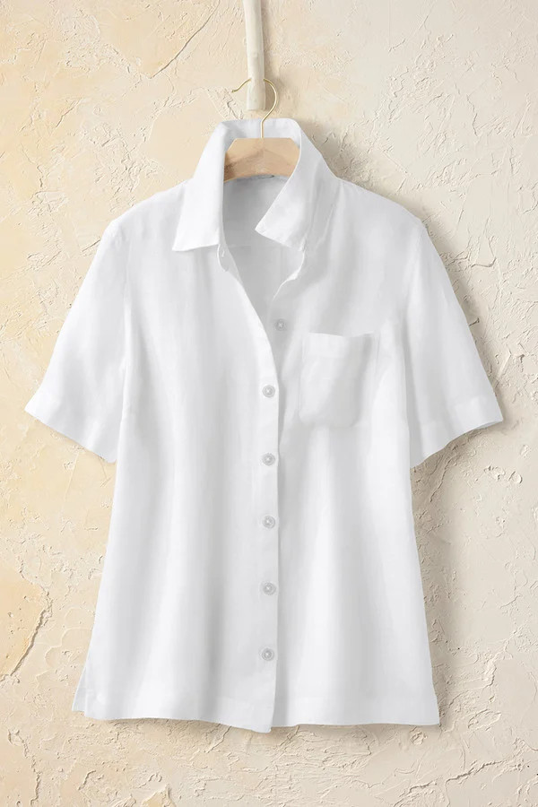 Linen Camp Shirt | Coldwater Creek