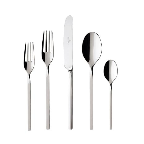 Villeroy & Boch New Wave 5-Piece Place Setting, 18/10 Stainless Steel, Service for 1 | Amazon (US)