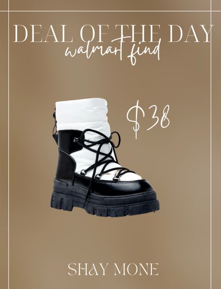 Walmart find: $38 snow boots 

#LTKshoecrush #LTKstyletip #LTKsalealert