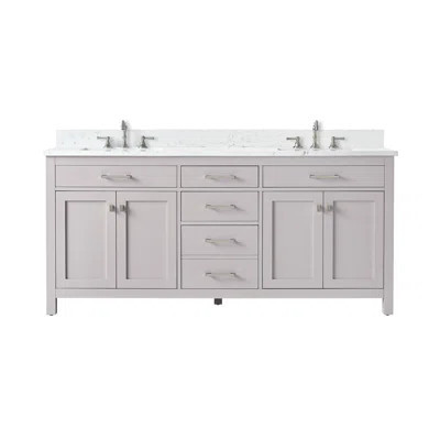 Ajhane 72" Double Bathroom Vanity Set | Wayfair North America