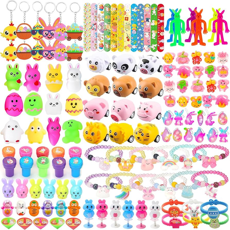 312Pcs Easter Egg Fillers & Basket Stuffers - Easter Toys for Egg Hunt Supplies, Party Favors, Gi... | Amazon (US)