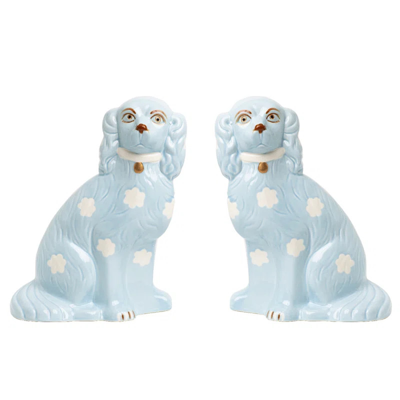 PALE PINK STAFFORDSHIRE DOGS MEDIUM | Wayfair North America