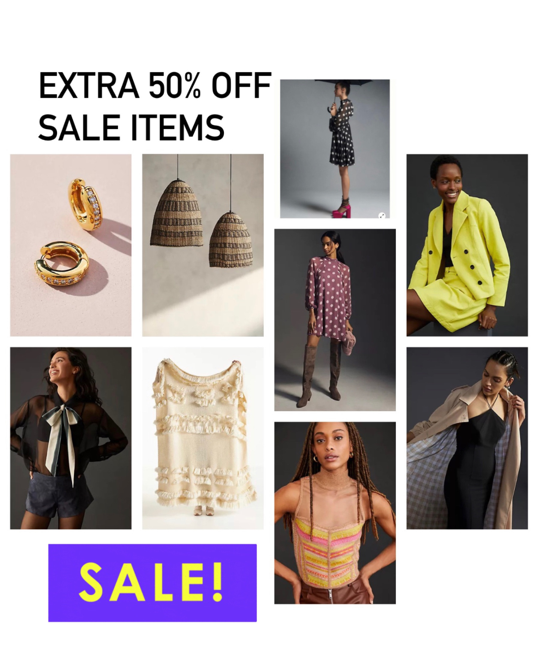 Extra 50% off sale items. Shop now @anthropologie (all sales final and sale ends soon)

#LTKGiftGuide #LTKSeasonal #LTKsalealert