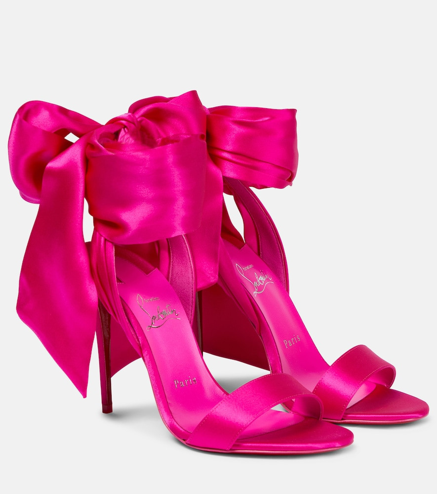Christian Louboutin Sandali Sandale Du Désert 100 in crêpe di raso | Mytheresa (IT)