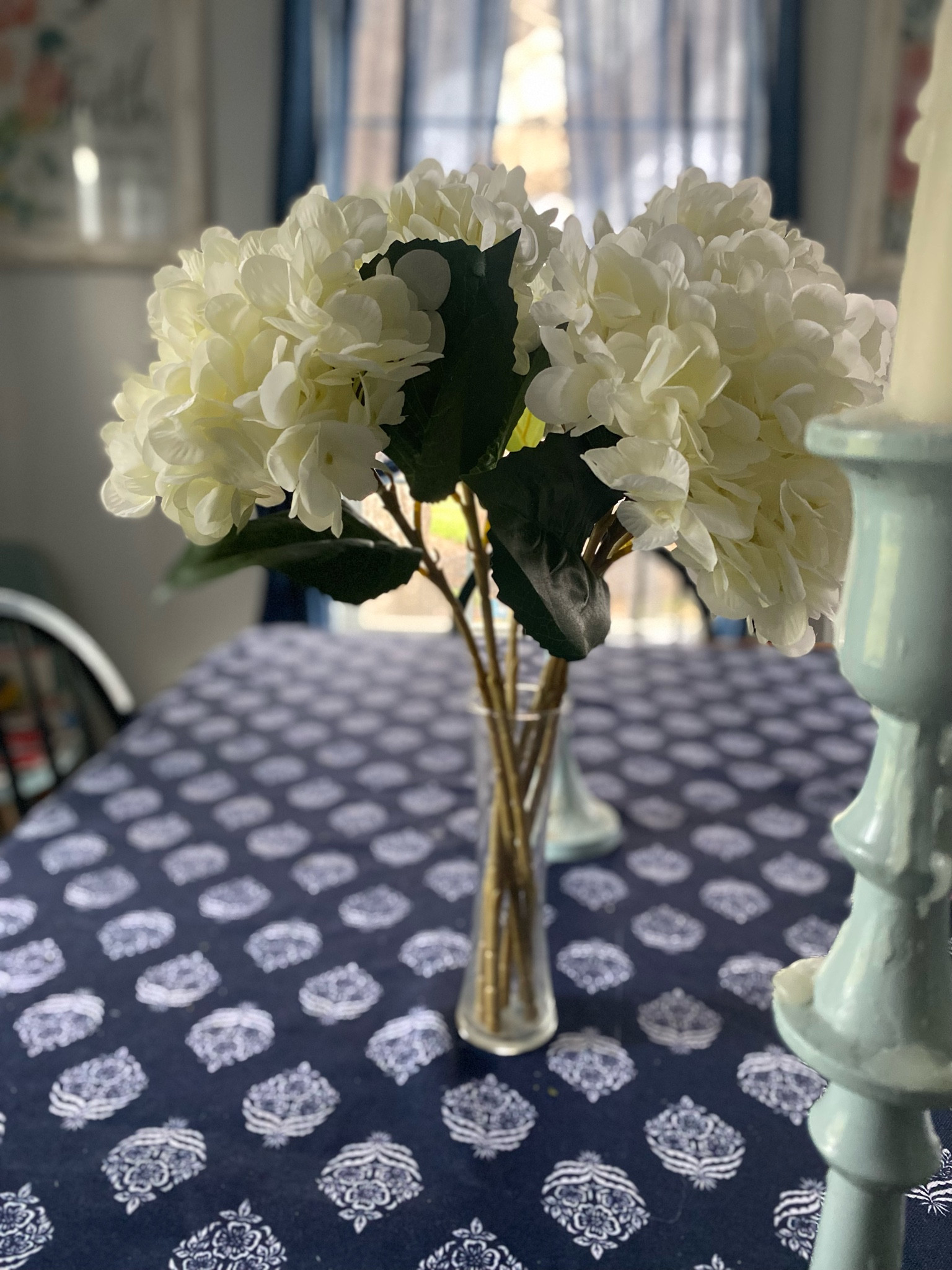 More white hydrangeas for your home refresh. Subtly springtime. 🤍 Amazon home, Amazon finds, blue and white, cottage core, farmhouse 

#LTKFindsUnder50 #LTKSeasonal #LTKHome