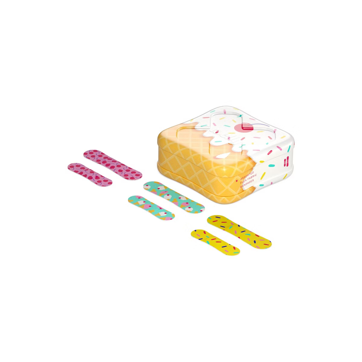Welly Kids' Flex Fabric Bandages - Ice Cream - 48ct | Target