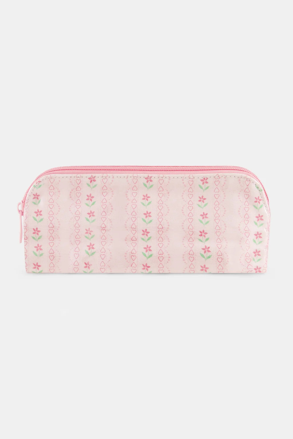Daisy Heart Stripe Makeup Bag | Roller Rabbit