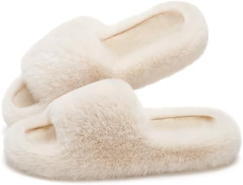 ATHMILE Womens Slippers with Arch Support Memory Foam Fuzzy House Slippers for Women Lightweight ... | Amazon (US)