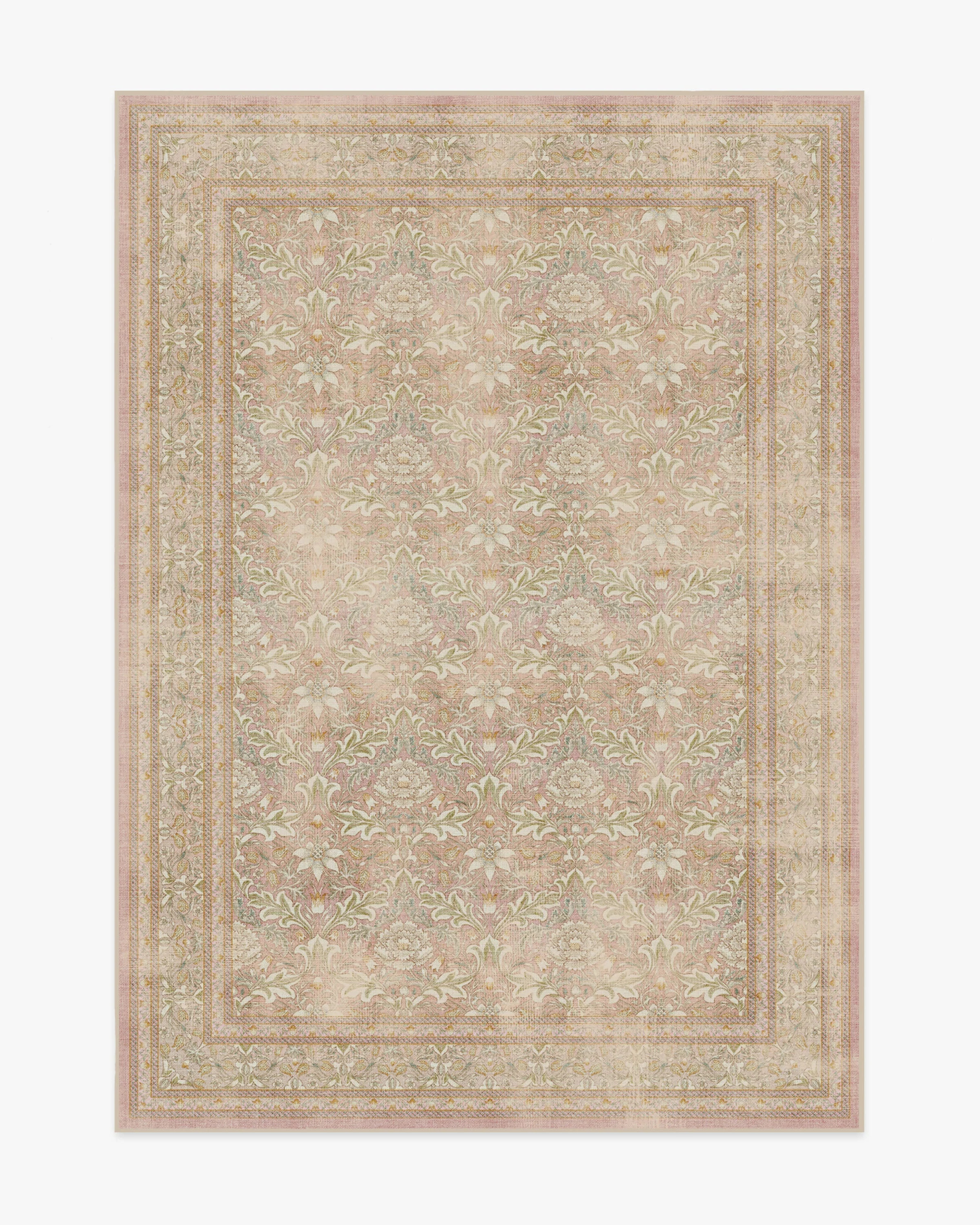 Simply Severn Soft Pink Rug by Morris & Co. | Ruggable US | Ruggable