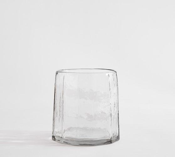 Hammered Café Recycled Hurricane Candle Holder | Pottery Barn (US)