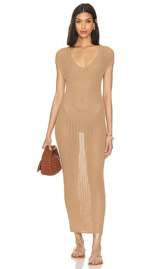 Ladder Dress in Sand | Revolve Clothing (Global)