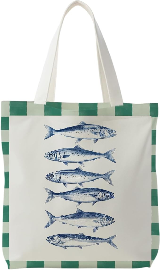Striped Canvas Bag, Floral Tote Bag, Striped Items for Women and the Best Choice for Those Who Lo... | Amazon (US)