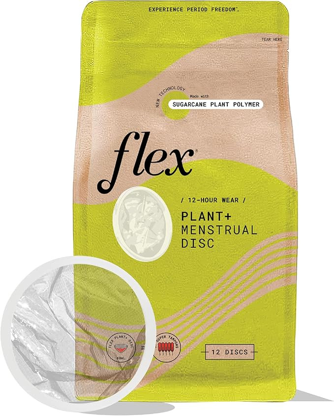Flex Plant Plus Disc | Plant-Based Disposable Period Discs | Tampon and Cup Alternative | Capacit... | Amazon (US)