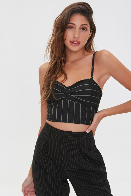 Pinstriped Cropped Cami | Forever 21 (US)