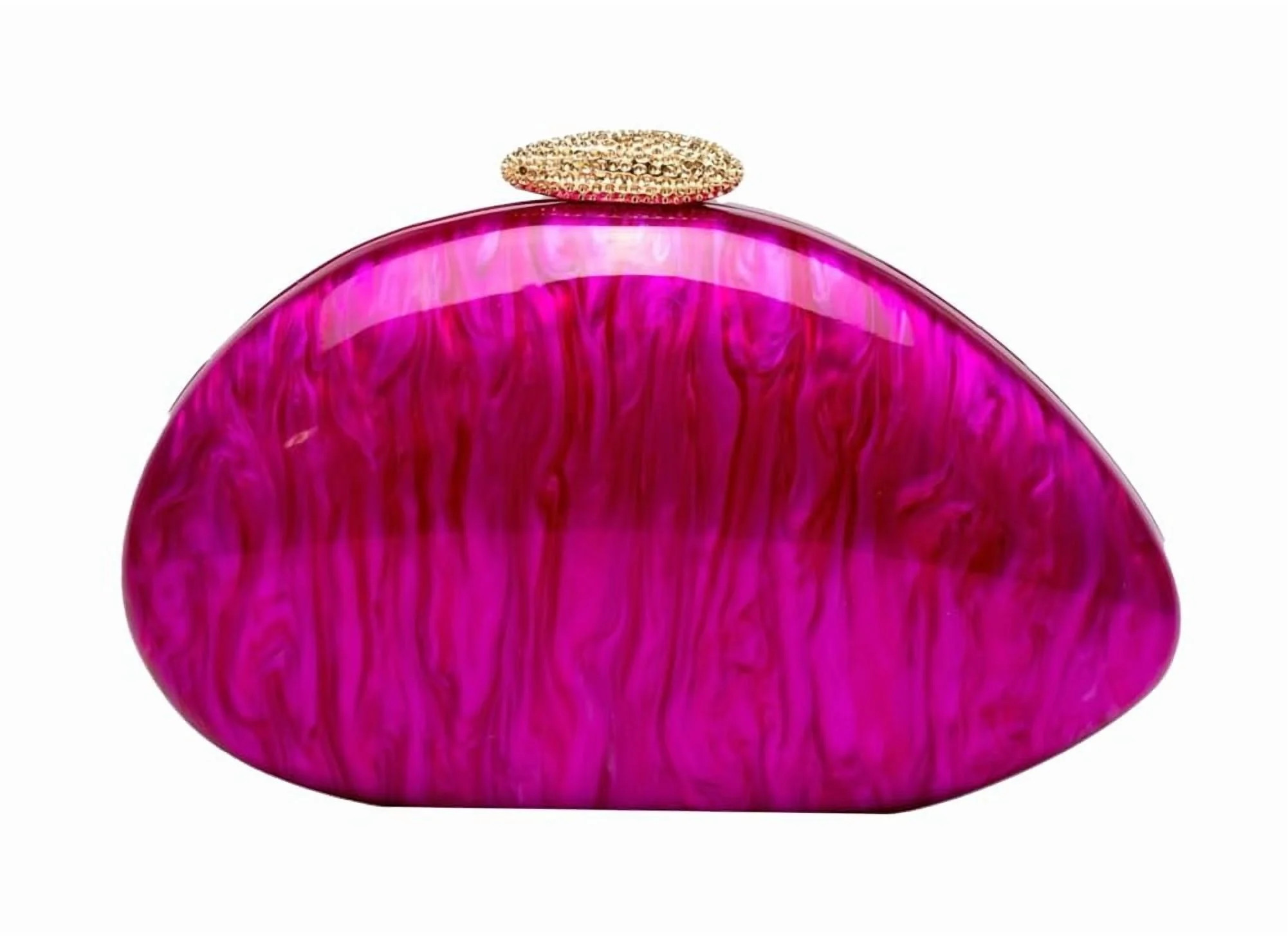 Shell Acrylic Clutch Purses For Women Chic Evening Bag Designer Crossbody Handbags for Wedding Pr... | Walmart (US)