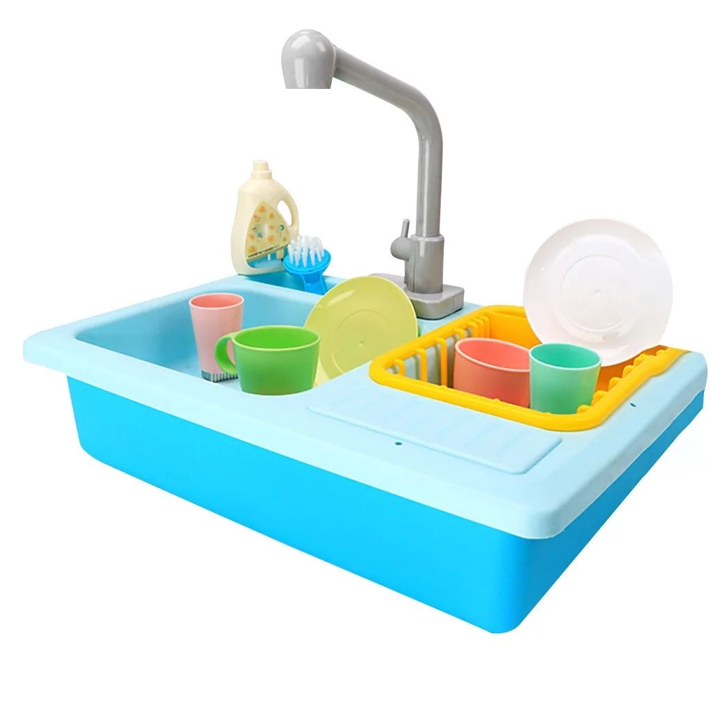 Tuscom Color Changing Kitchen Sink Toys Children Heat Sensitive Thermochromic Dishwash | Walmart (US)