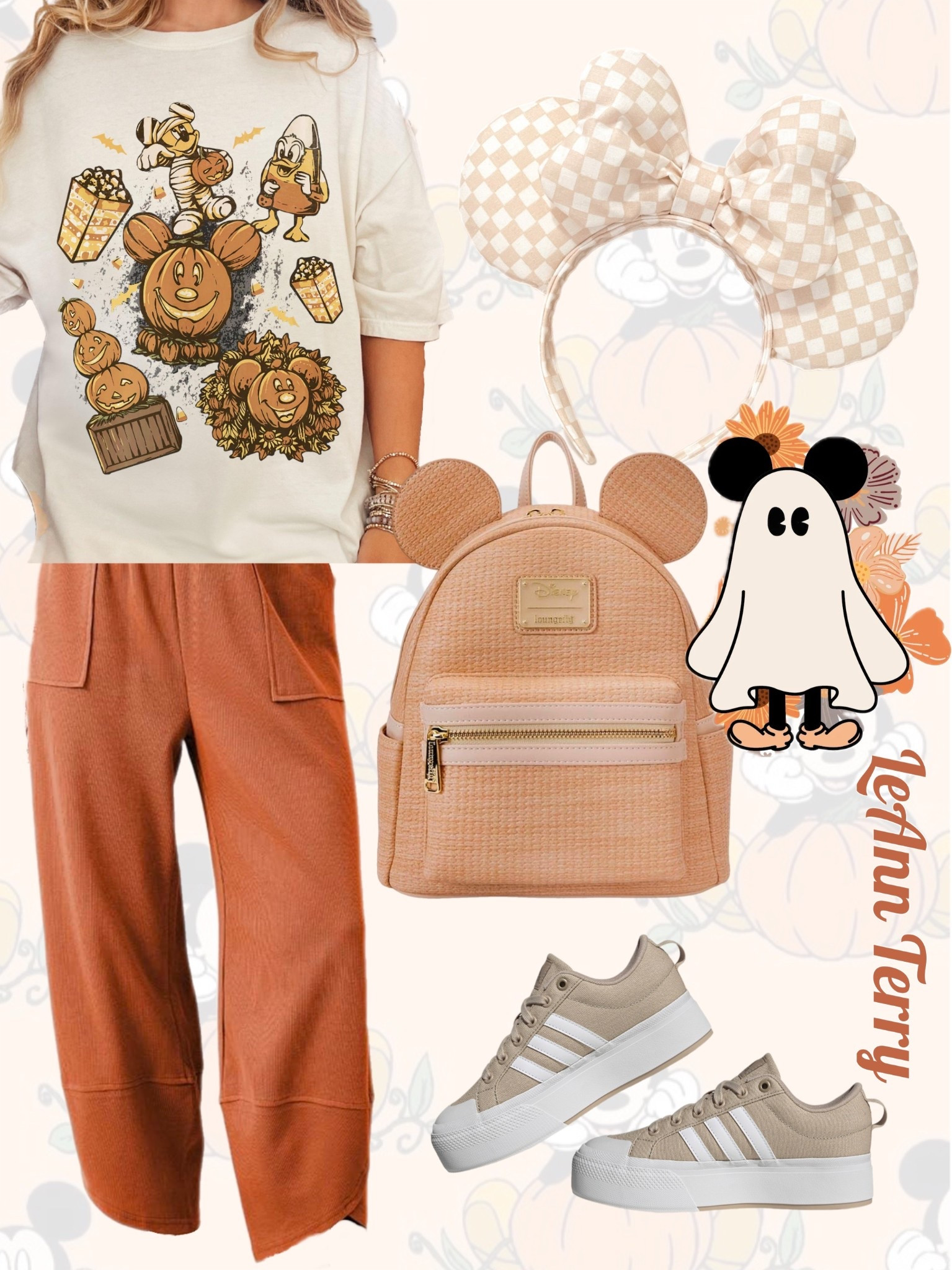 Pumpkin spice &amp; everything nice 🎃🍂✨ Cozy Disney vibes with the cutest fall details — from pumpkin Mickeys to checkered bows. Perfect for park days or pumpkin patch strolls! 🍁👟 #LTKDisney #FallStyle #DisneyOutfitInspo #LTKFallFashion