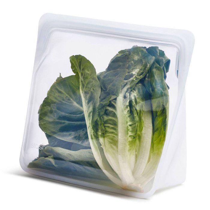 stasher Reusable Food Storage Mega Stand Up Bag - Clear | Target