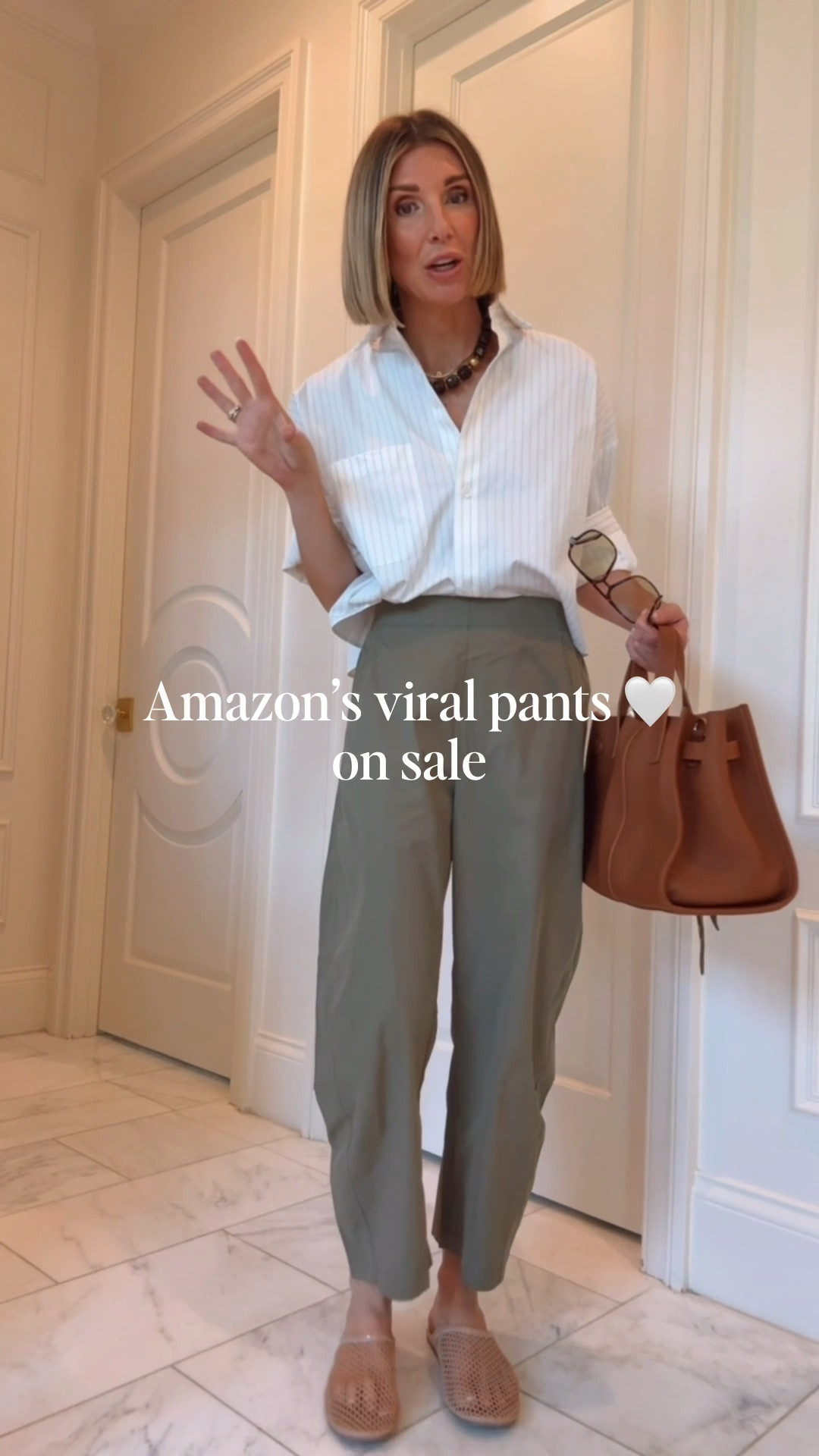 The viral Amazon pants dupe to the ruti are really good! I'm wearing size small and I'm 5'7 for reference!