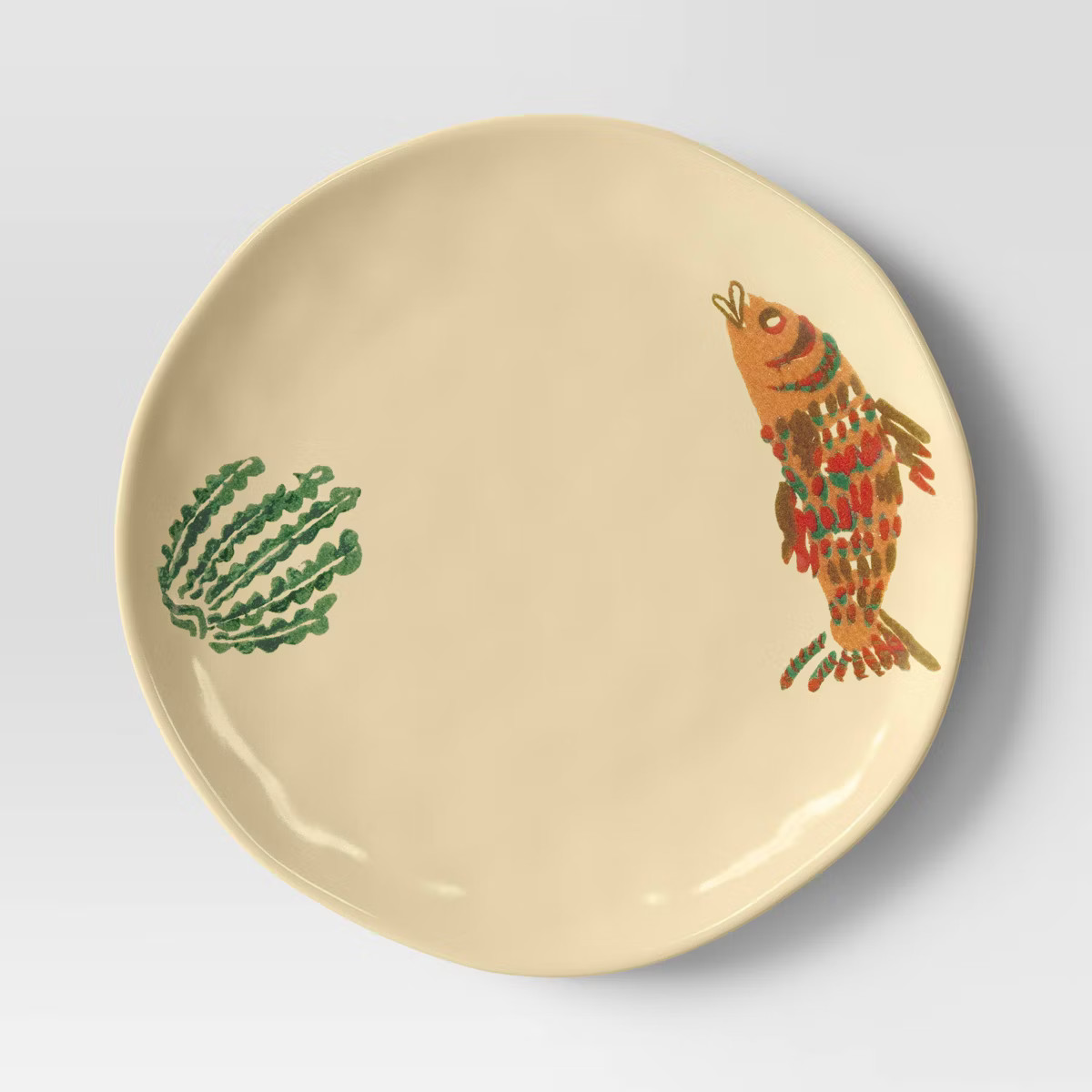 9" Stoneware Dinner Plate Yellow Fish - Threshold™ | Target