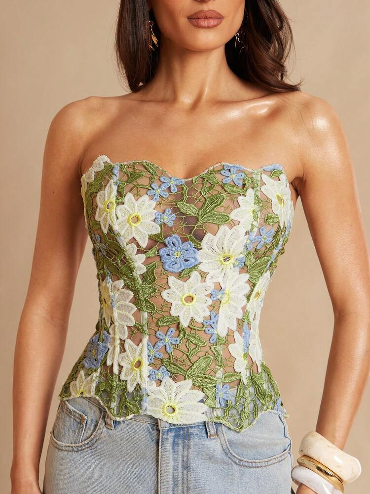 Colorful bustier | SHEIN