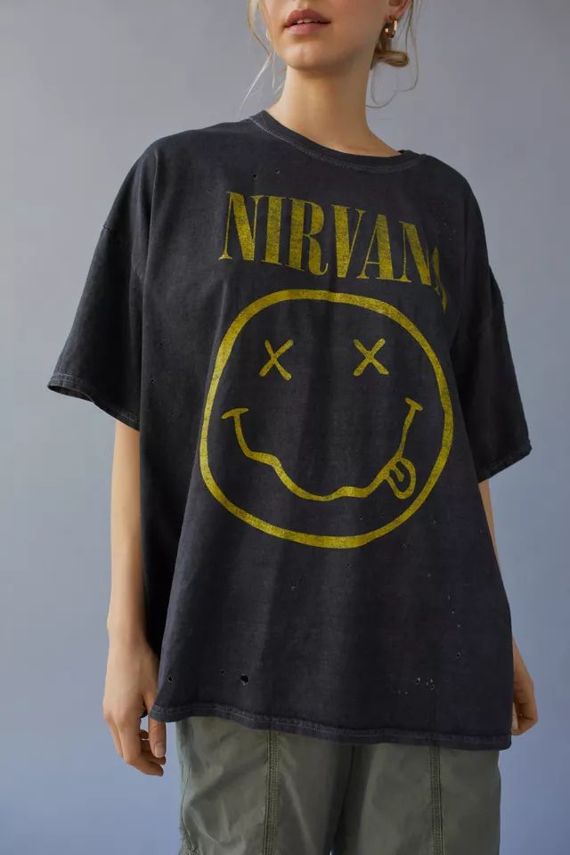 Nirvana Destroyed T-Shirt Dress | Urban Outfitters (US and RoW)