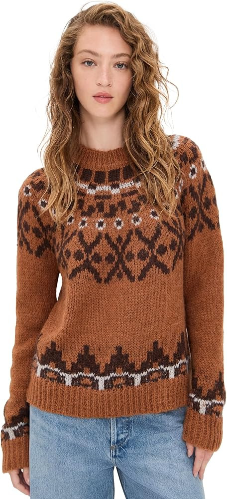 MOON RIVER Women's Isle Hairy Pullover Sweater | Amazon (US)