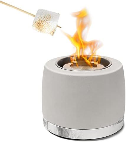 Orimit Concrete Tabletop Fire Pit, Portable Table Top Fire Pit Bowl, Personal Mini Fireplace for Ind | Amazon (US)