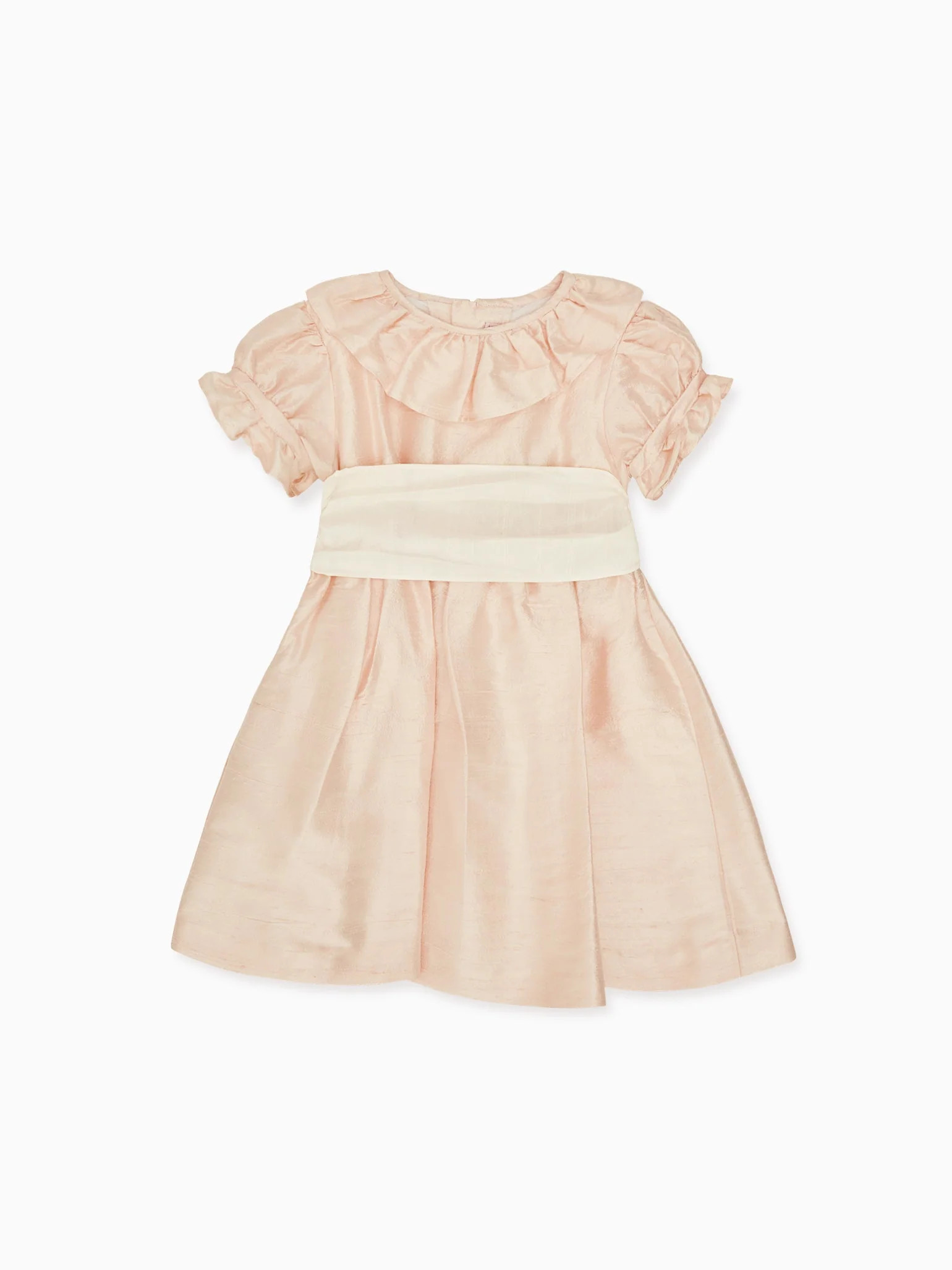 Dusty Pink Azalea Ceremony Girl Silk Dress | La Coqueta (US)