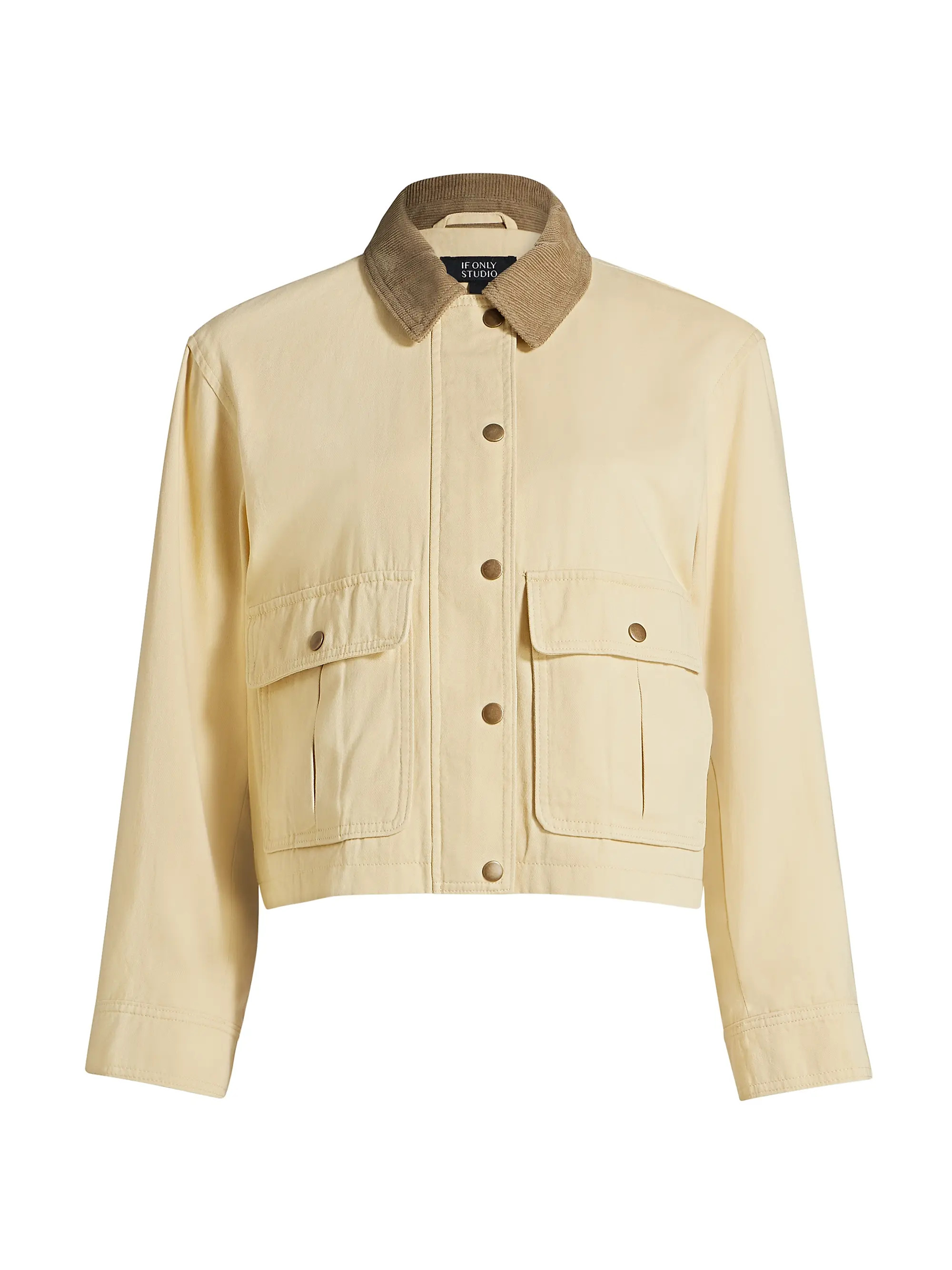 If Only Studio Classic-Cut Twill Jacket | Saks Fifth Avenue | Saks Fifth Avenue
