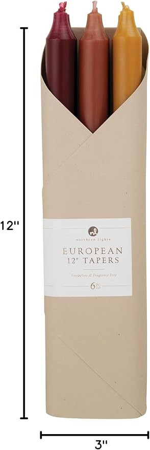 Northern Lights - 12" 6pk Taper Combo - Autumn Harvest 72744 | Amazon (US)