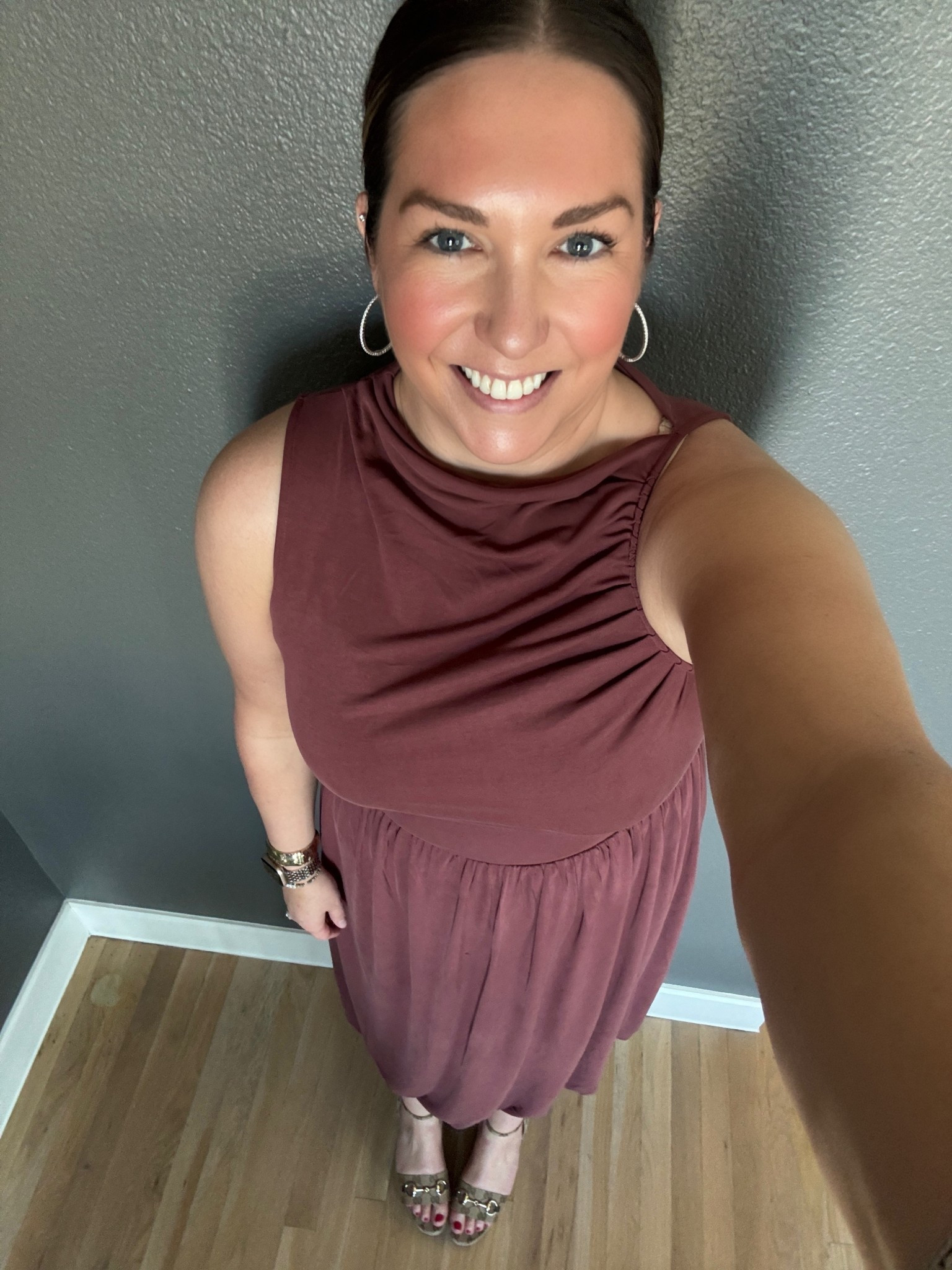 Tried a new sushi restaurant with friends for my birthday! It was such a fun night celebrating. I love the neck line on the dress. It’s so unique and fun yet comfortable  I styled it with my favorite flatform sandals. 

#LTKdayinmylife #LTKootd #LTKMidsize