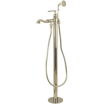 Kingston Brass KS7016RL Royale Freestanding Tub Faucet with Hand Shower, Polished Nickel | Amazon (US)