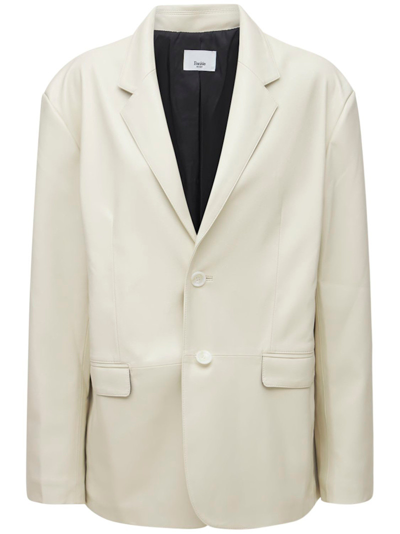 Olympia faux leather blazer | Luisaviaroma