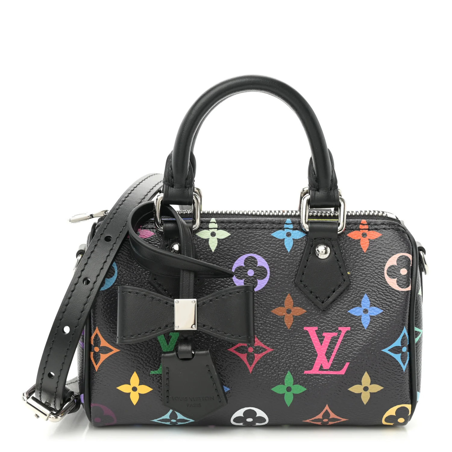 Louis Vuitton LV X TM Monogram Multicolor Nano Speedy Black | FASHIONPHILE (US)