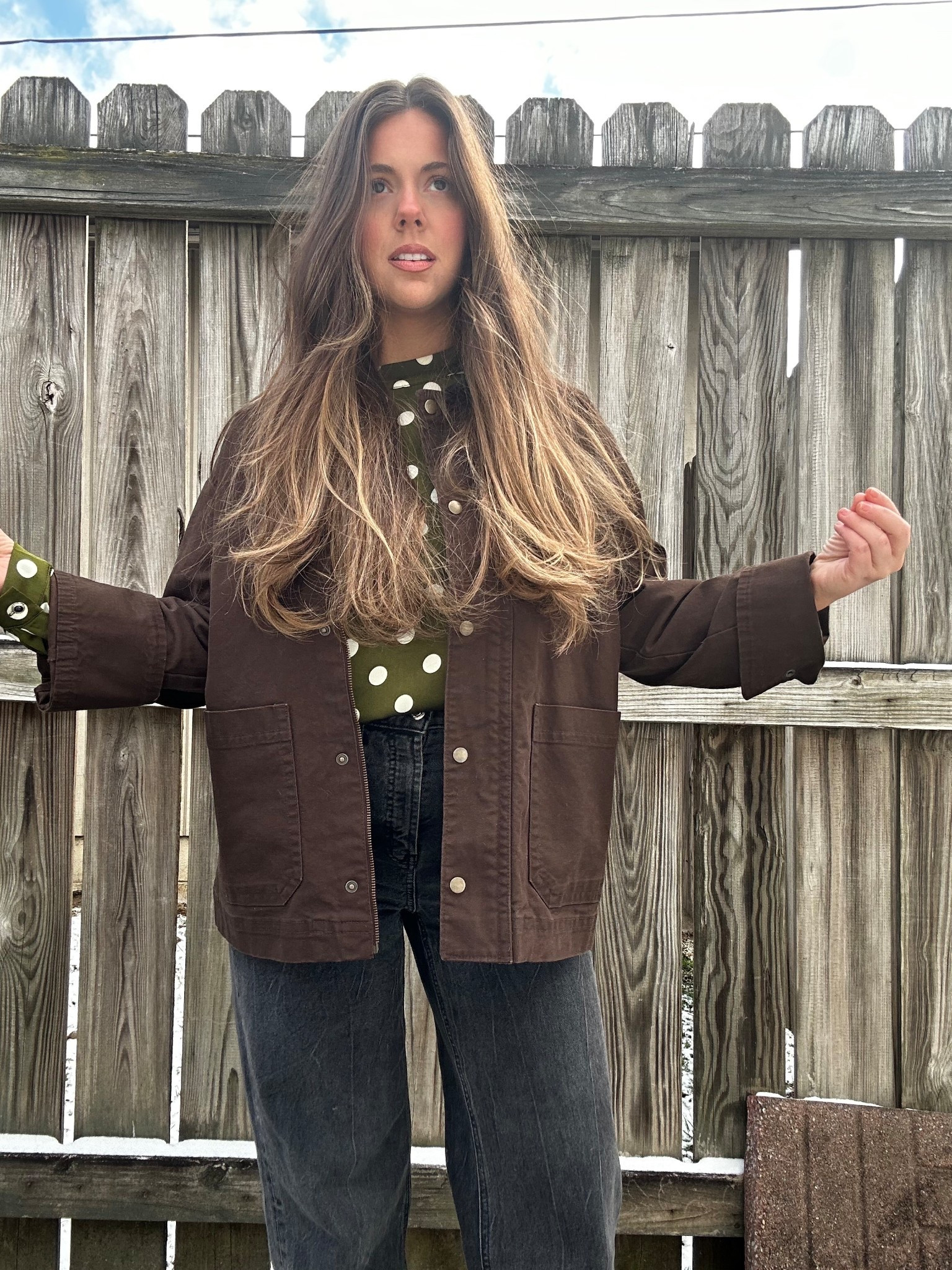 Church fit today☺️ medium in the jacket! 

#LTKootd #LTKdayinmylife #LTKSeasonal