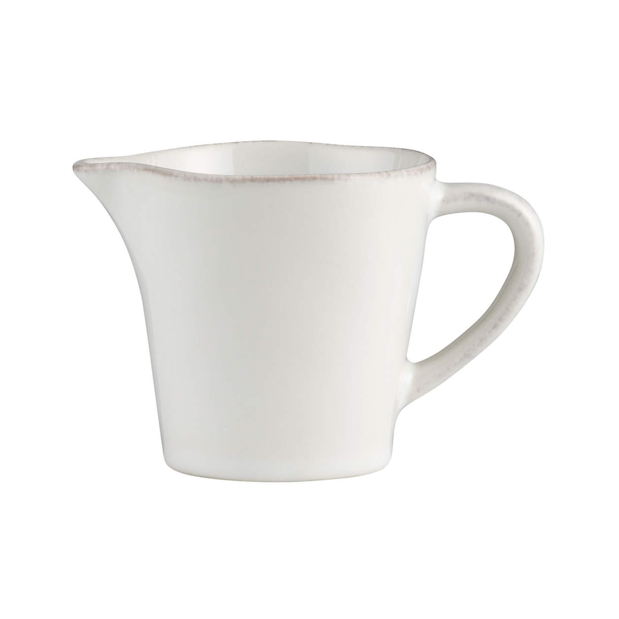 Marin White Stoneware Creamer + Reviews | Crate & Barrel | Crate & Barrel