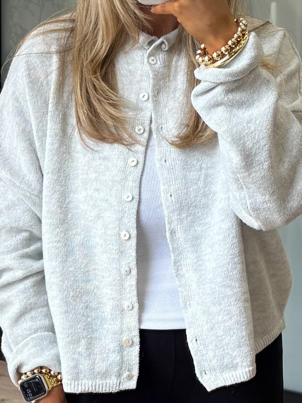 Isla Cardigan | Light Grey | RESTOCK | Talulah